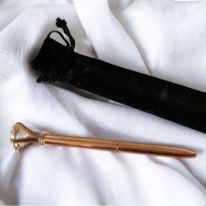 ROSE GOLD fancy pen with crystal